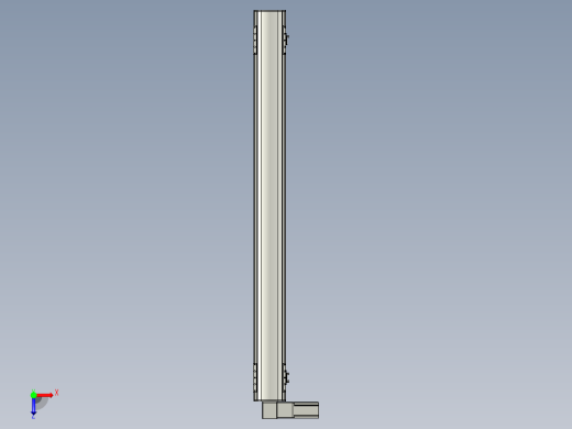 直线模组WG-LHB12-S1250-L(B)设计图纸俯视缩略图
