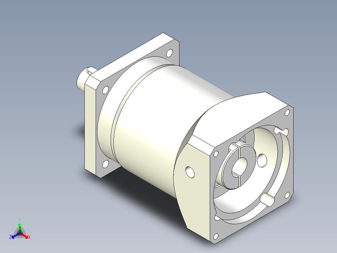 直齿PLF120-L2-LC 22-110-145-M8.stp正等轴测图