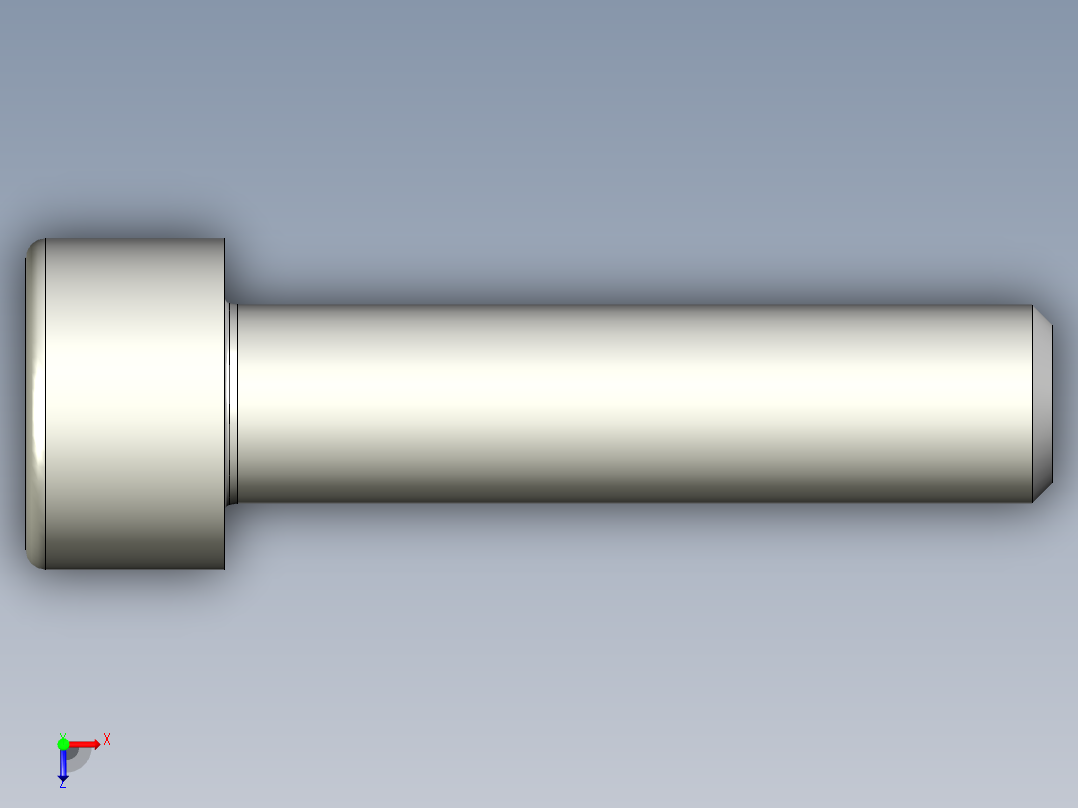 螺钉-DIN_912-M6x25.stp俯视图