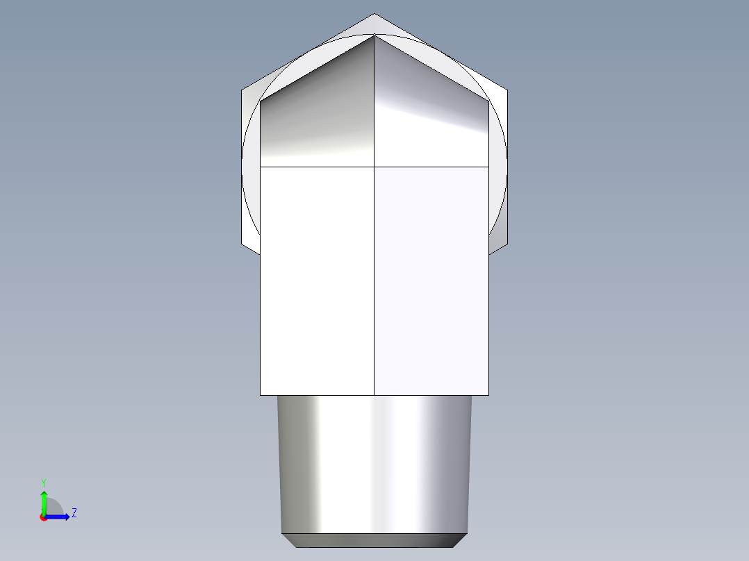 卡套式工业通用硬管接头EO_Male_stud_elbow_WE06LR71左视图