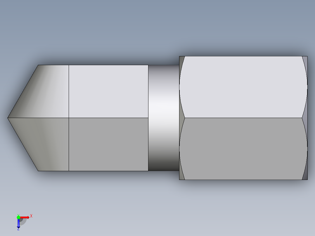 卡套式工业通用硬管接头EO_Male_stud_elbow_WE06LR71俯视图