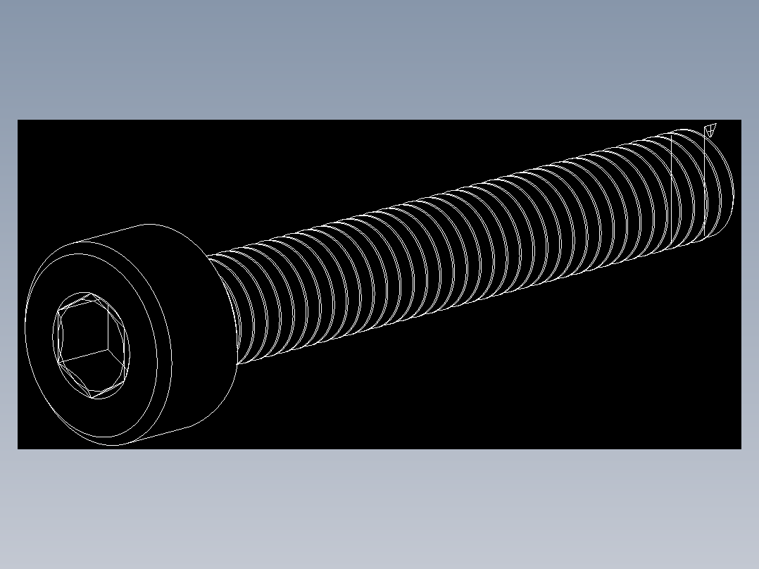 M3 x 0.5mm Thread 20mm LONG SOCKET HEAD CAP SCREW.DWG