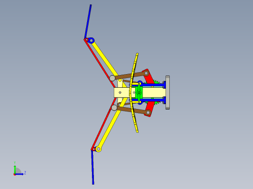 仿生鸟 包含三维模型 二维图纸CAD 说明书论文左视缩略图