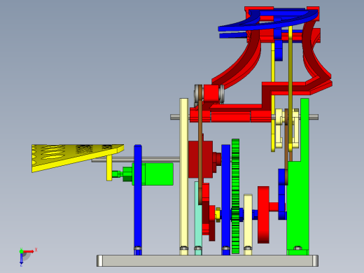 仿生鸟 包含三维模型 二维图纸CAD 说明书论文俯视缩略图