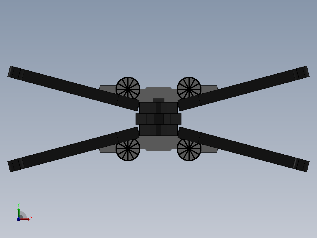 激光下料拼图星际战舰CAD-Parasolid, SOLIDWORKS 2016, STEP _ IGES前视图