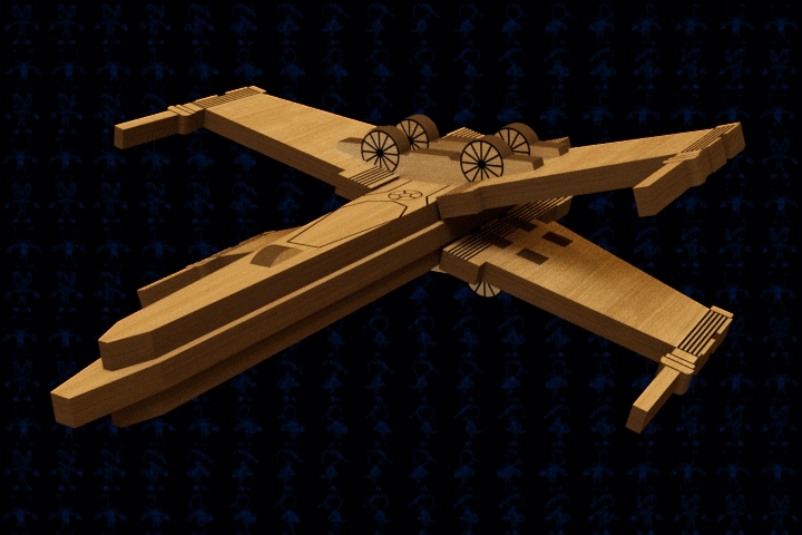 激光下料拼图星际战舰CAD-Parasolid, SOLIDWORKS 2016, STEP _ IGES