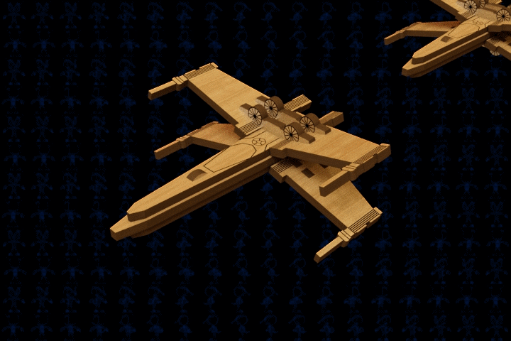 激光下料拼图星际战舰CAD-Parasolid, SOLIDWORKS 2016, STEP _ IGES