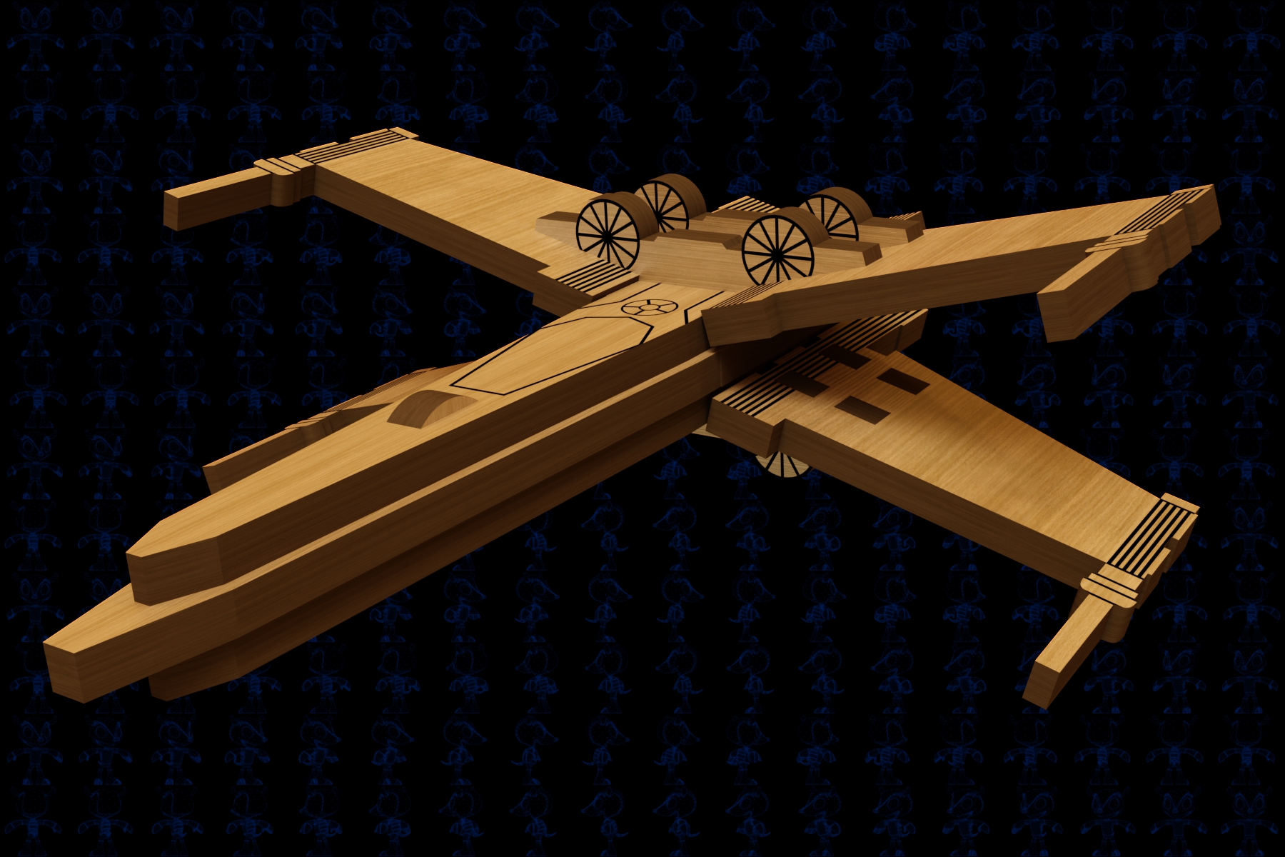 激光下料拼图星际战舰CAD-Parasolid, SOLIDWORKS 2016, STEP _ IGES