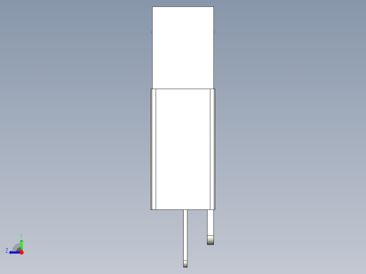 槽型光电传感器LU680_3D右视缩略图
