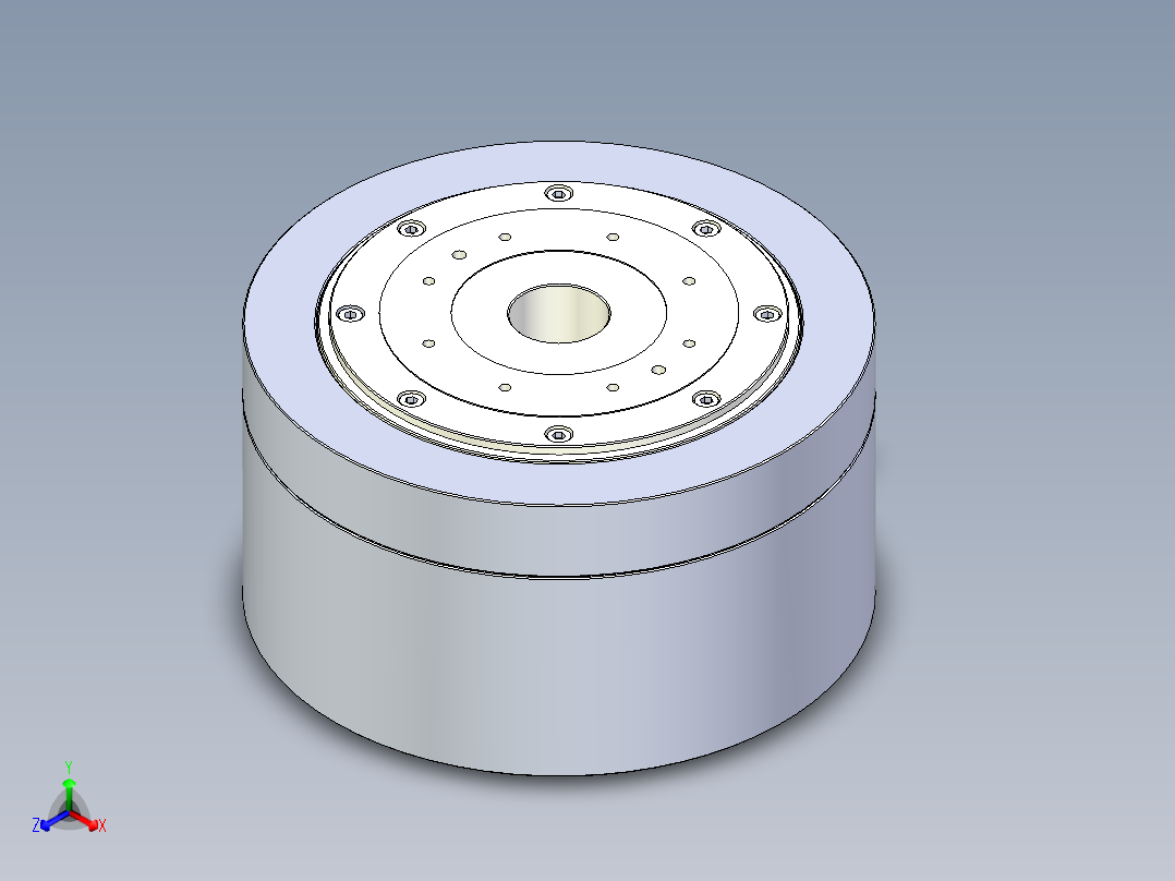 220-135直驱电机正等轴测图