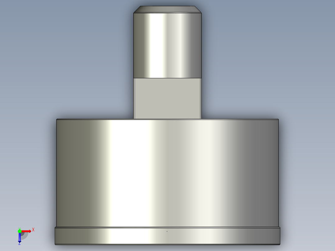 压力表+0-100,+025+in+NPT,+静态模型俯视图