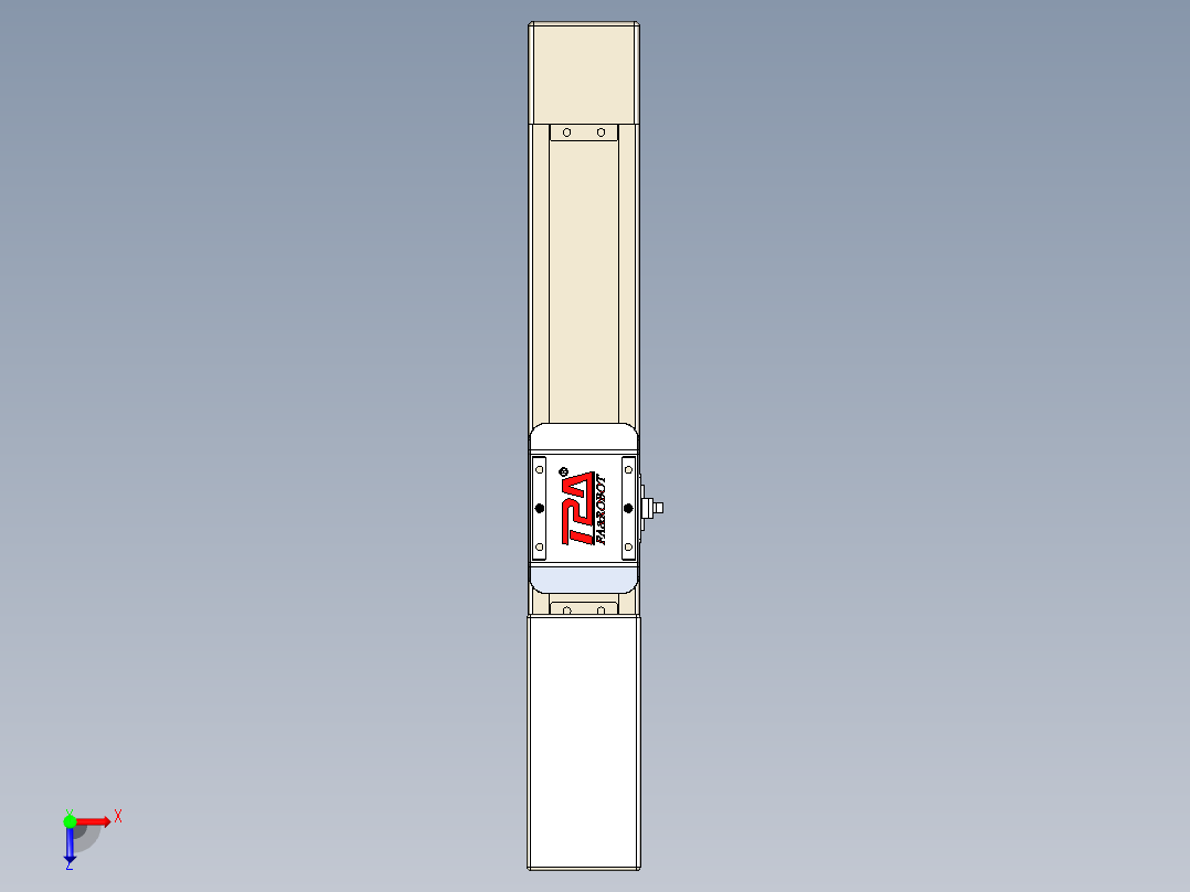 同步带全封闭直线模组TPA-HCB-65S-90-L150-M-Y-P10-N3俯视图