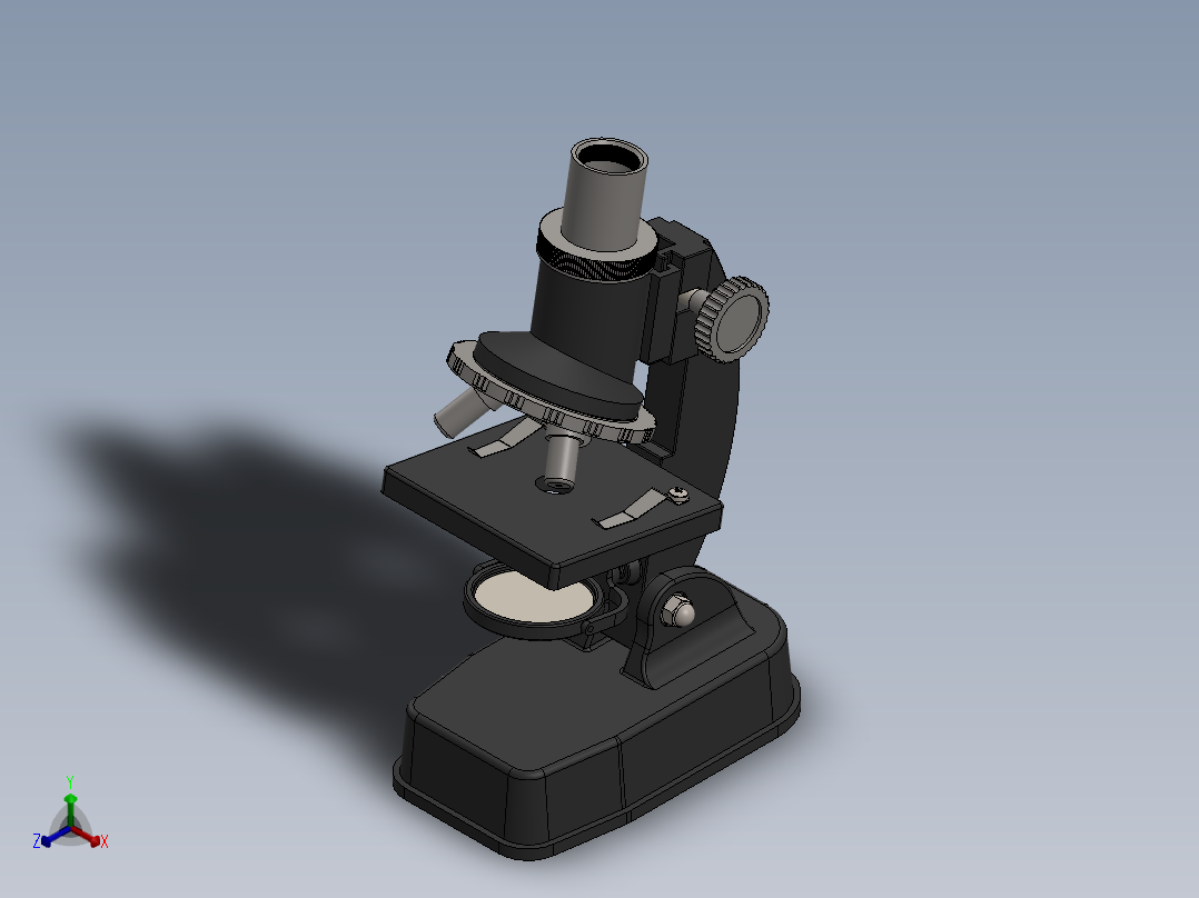 显微镜5正等轴测图