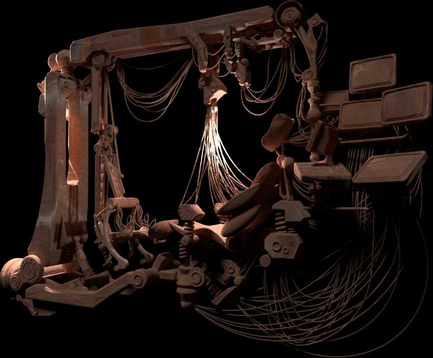 1053黑客帝国广播椅PROE设计