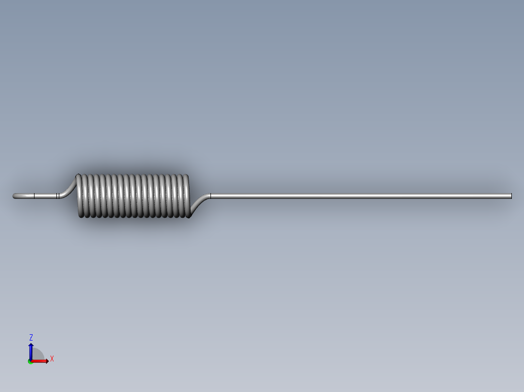 异形弹簧-9290K220_STEEL EXTENSION SPRING俯视图