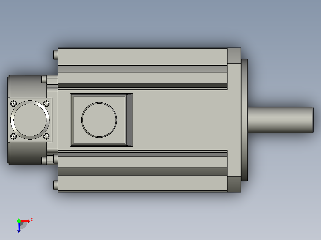3000W MDME伺服马达俯视图
