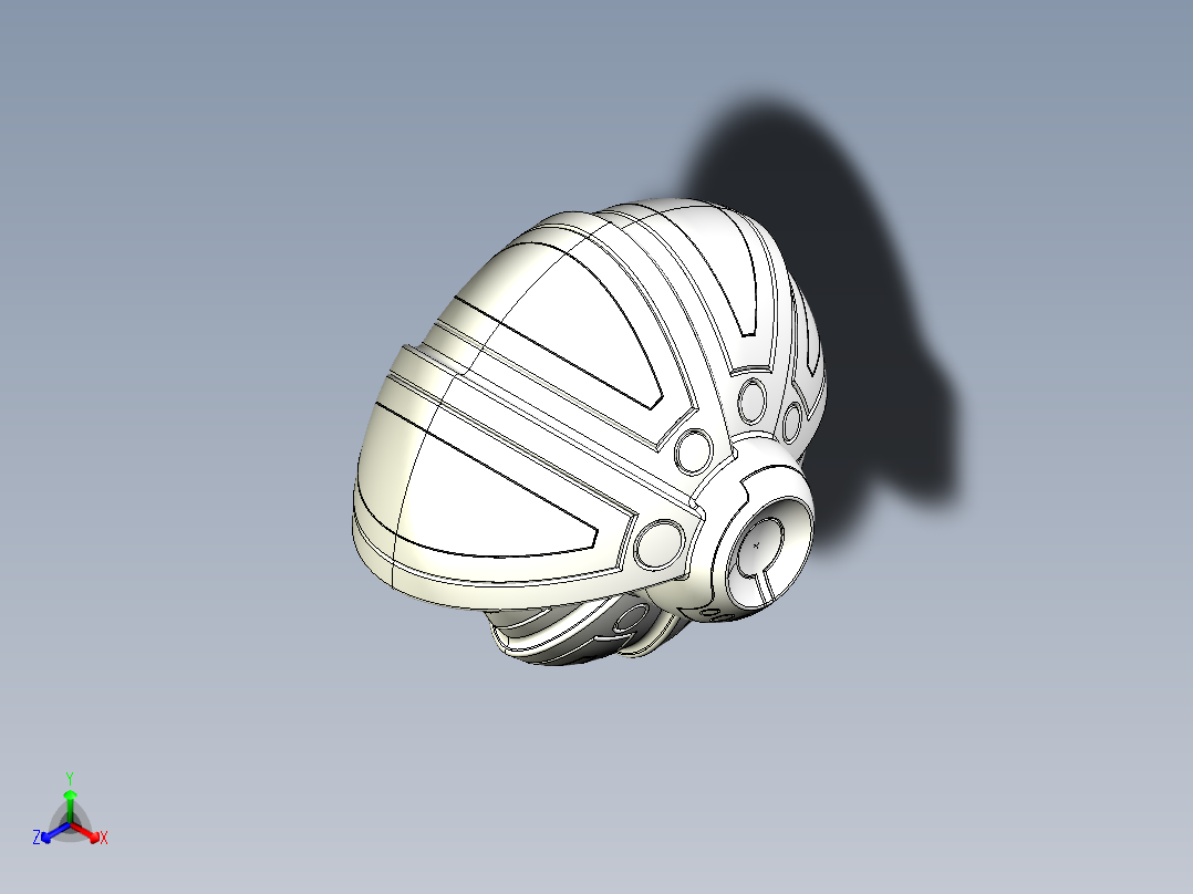 不明飞行物正等轴测图