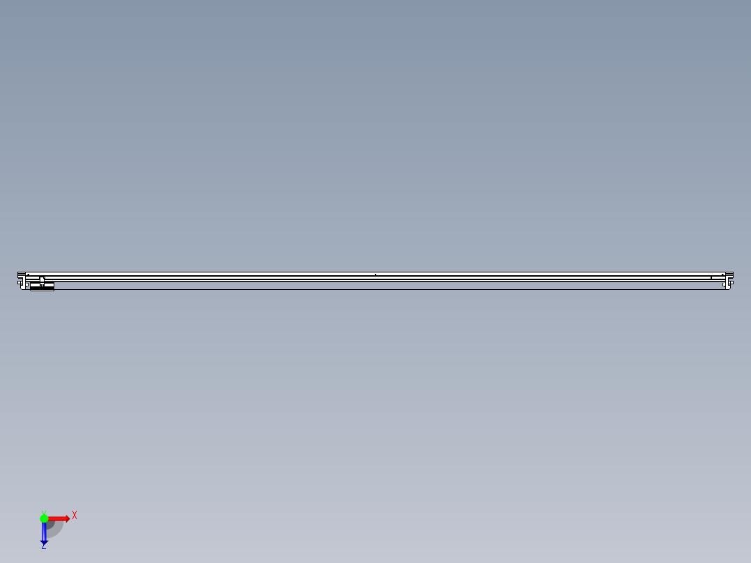威洛博VL系列直线电机模组-VL17E1-S3150俯视图