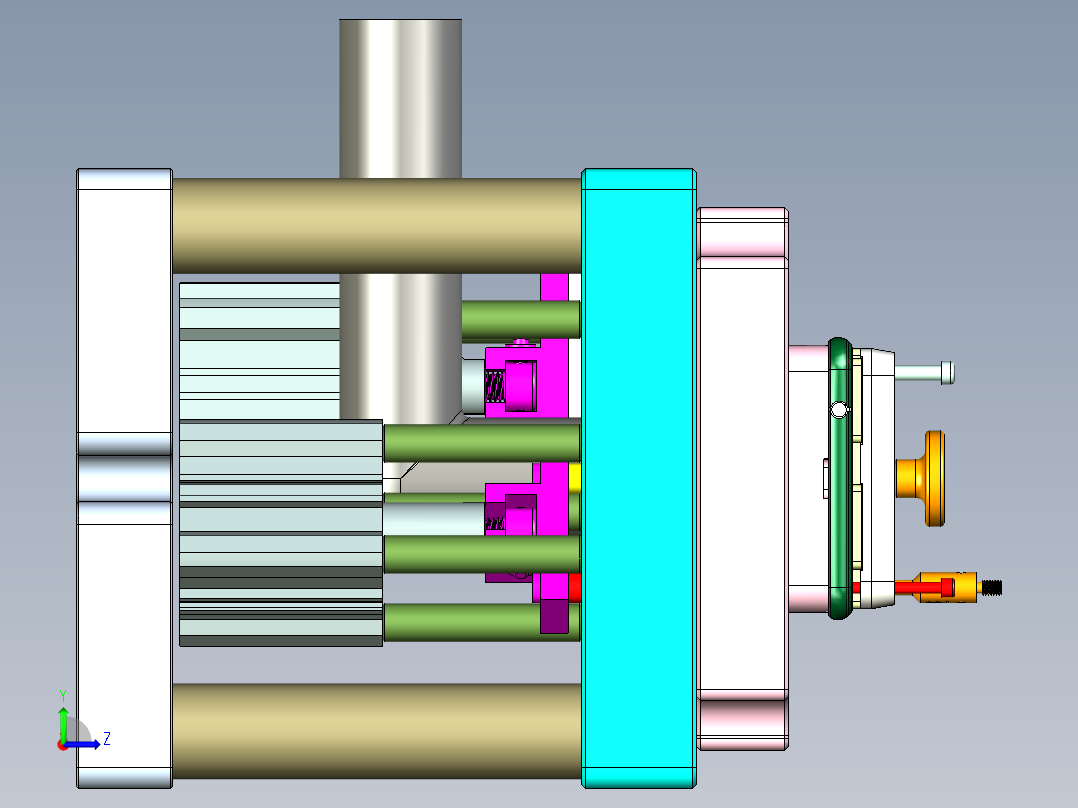 R4-CNC6笔记本CNC工装夹具三维模型-1209左视图