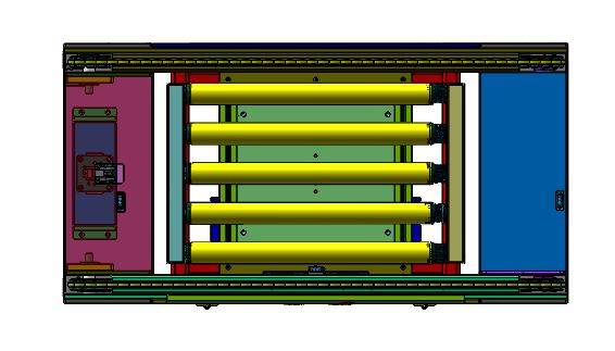 2.5倍速链滚轮十字传输机（sw17可编辑+工程图+bom）