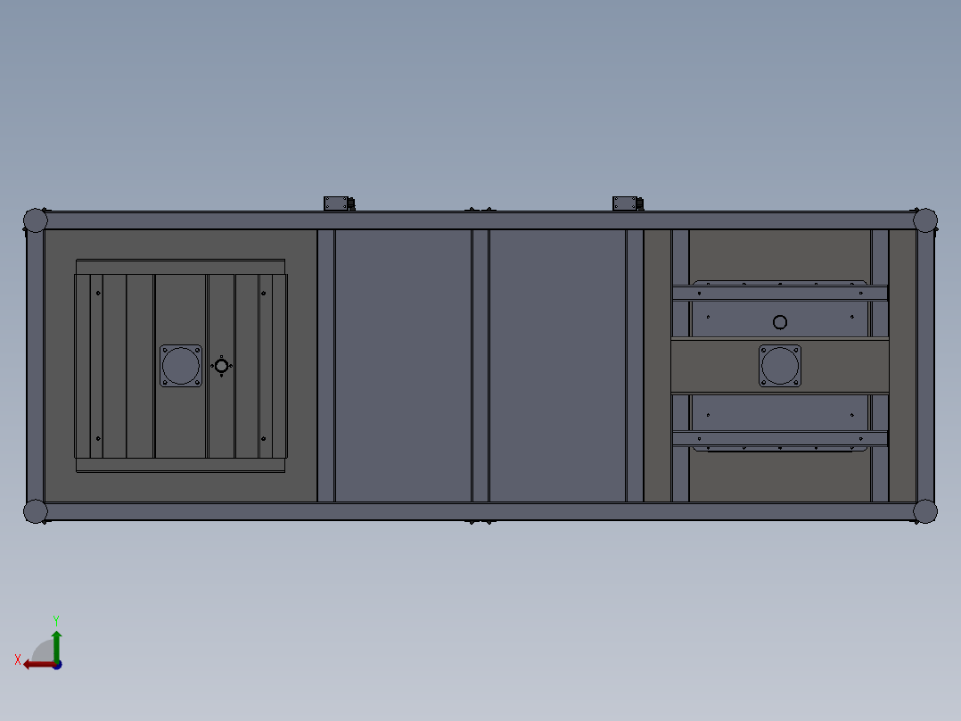 吸塑机（sw12可编辑+工程图）后视图
