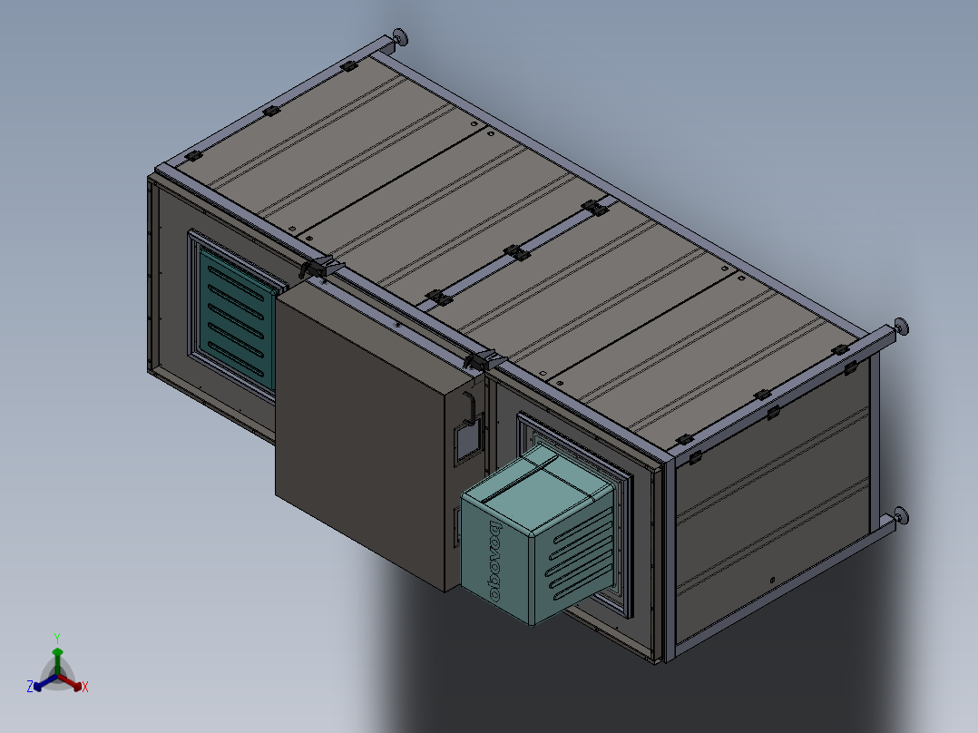 吸塑机（sw12可编辑+工程图）正等轴测图