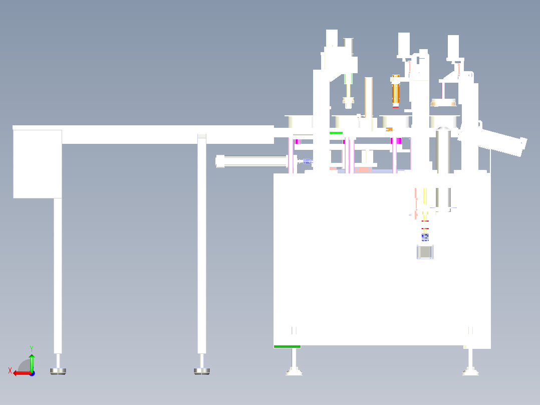 端盖上料涂油一体机step后视图