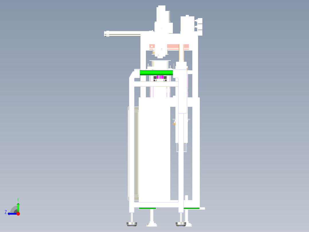 端盖上料涂油一体机step右视图