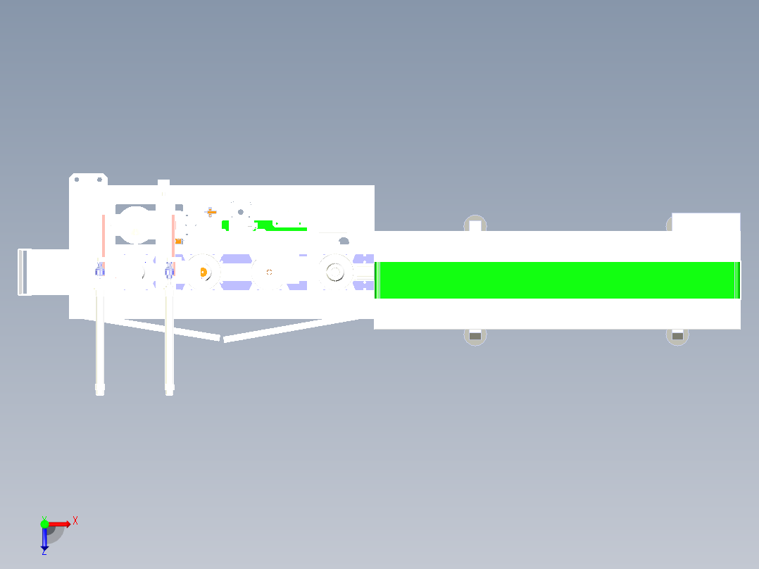 端盖上料涂油一体机step俯视图