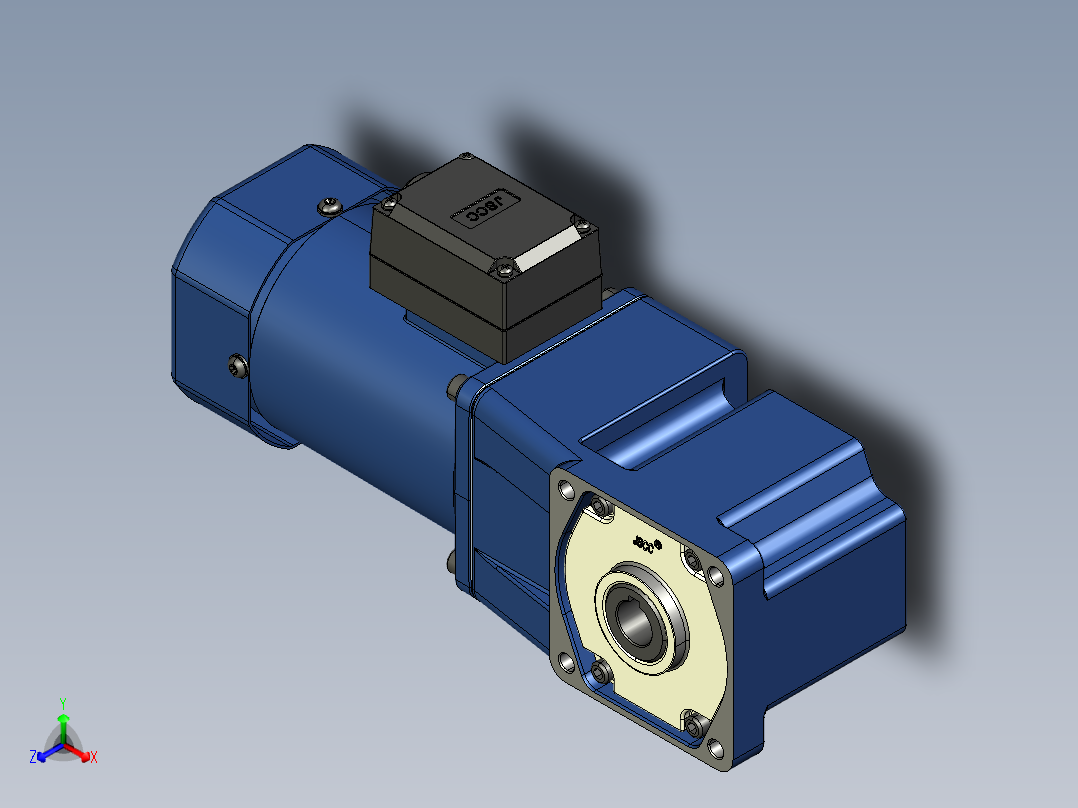 YT系列调速电机-90yt03-180正等轴测图