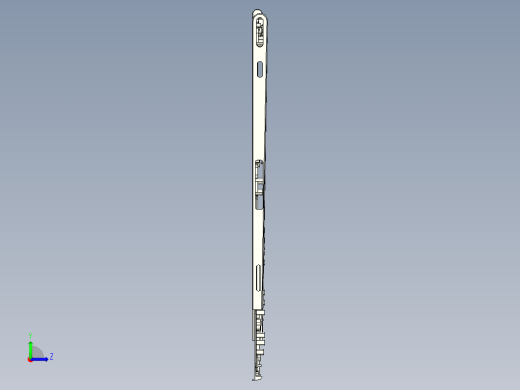 电脑键盘CNC铣挂点带程序模型左视缩略图