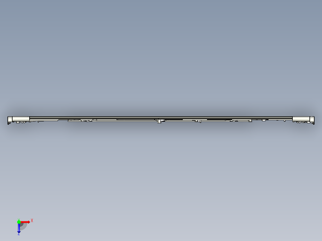 电脑键盘CNC铣挂点带程序模型俯视图