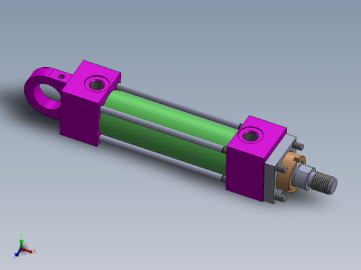 A0002567-横拉杆液压缸 32x22x101 毫米
