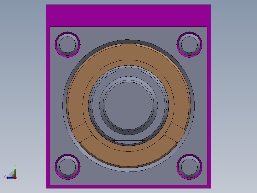A0002567-横拉杆液压缸 32x22x101 毫米右视图