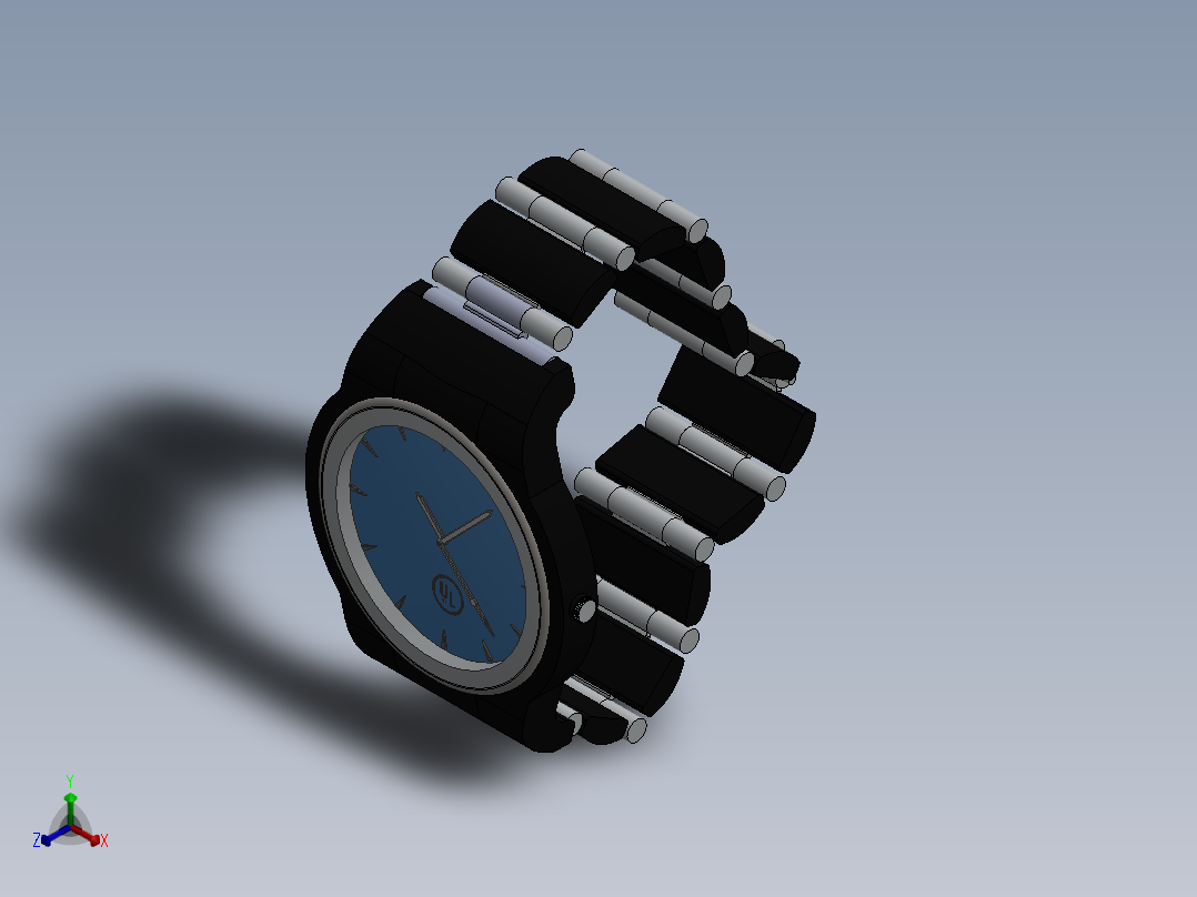 A3004248-时尚腕表正等轴测图