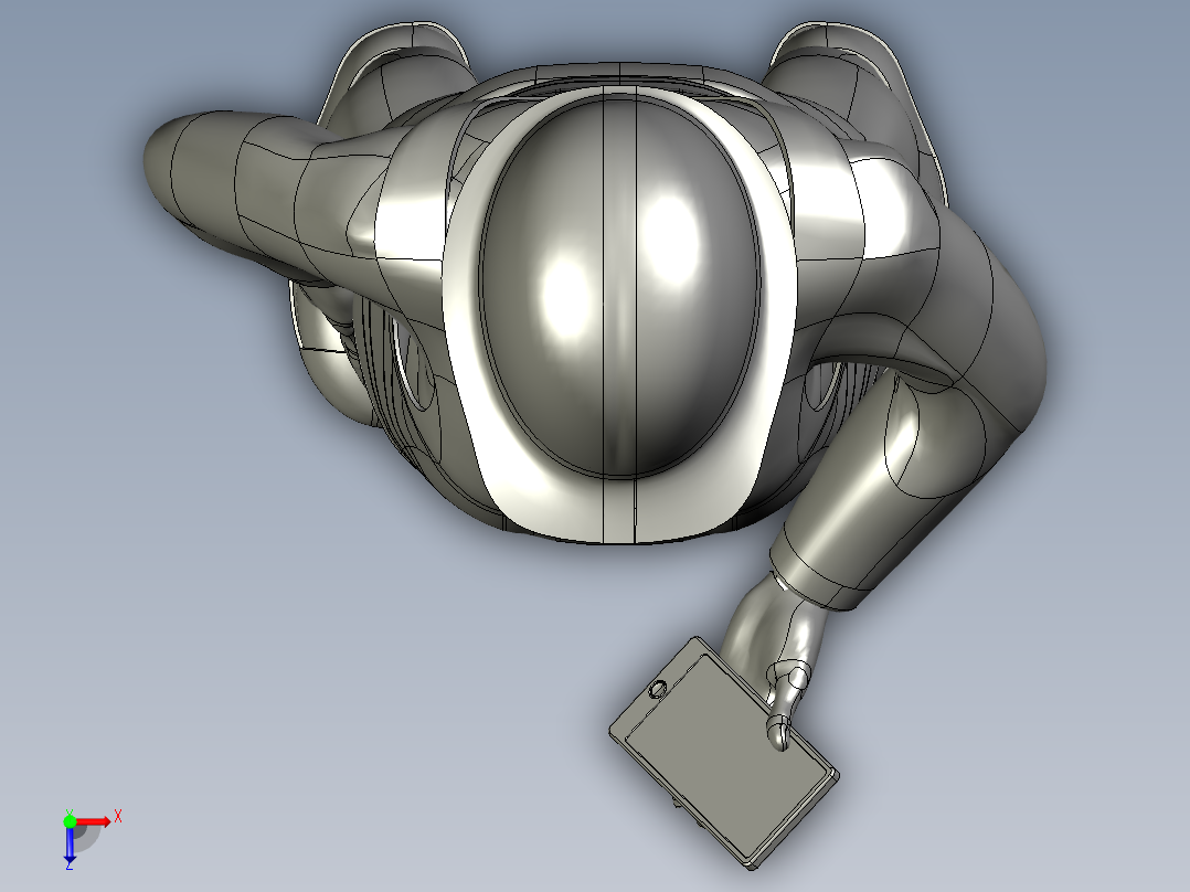 人体模型(120)俯视图