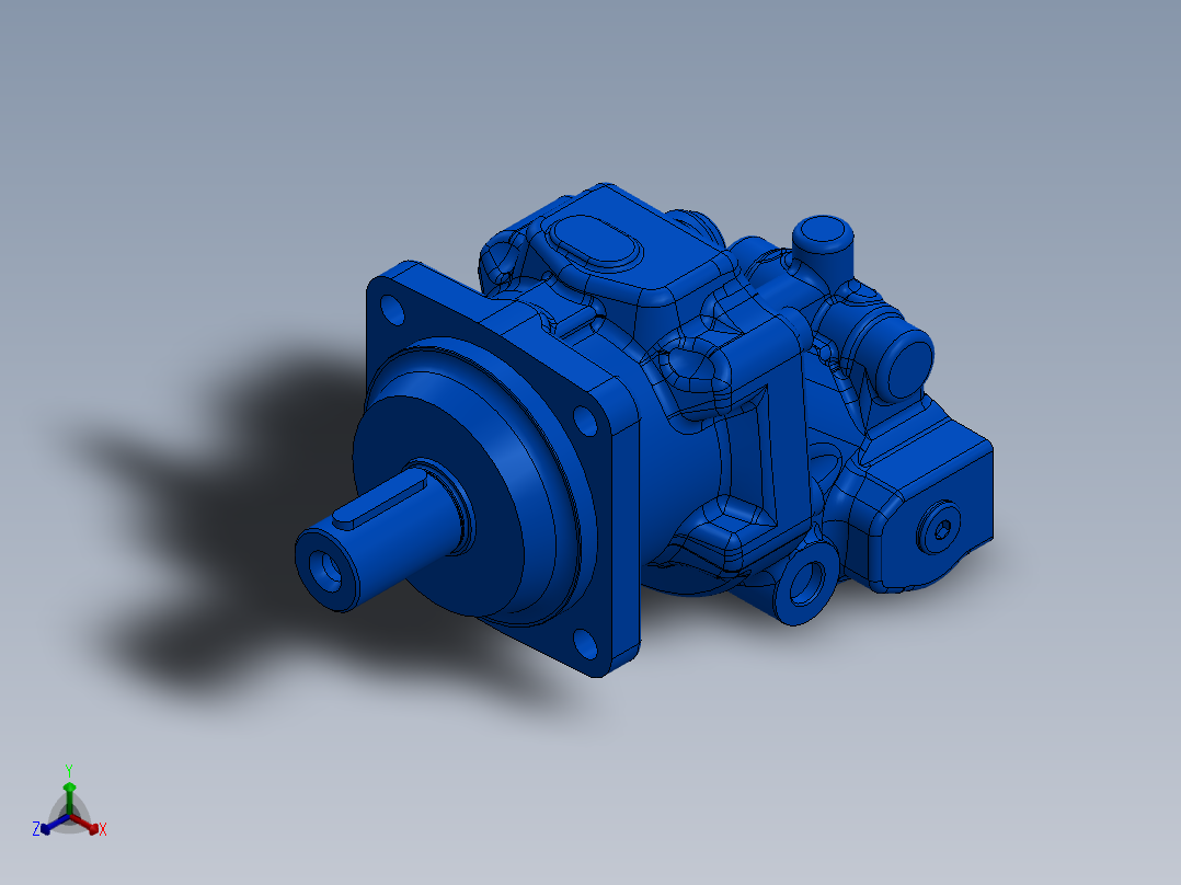 液压马达A2FMN037_70NWVL4P601000_0正等轴测图