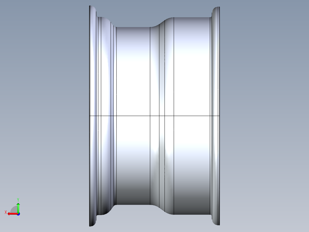 轮毂、轮胎后视图