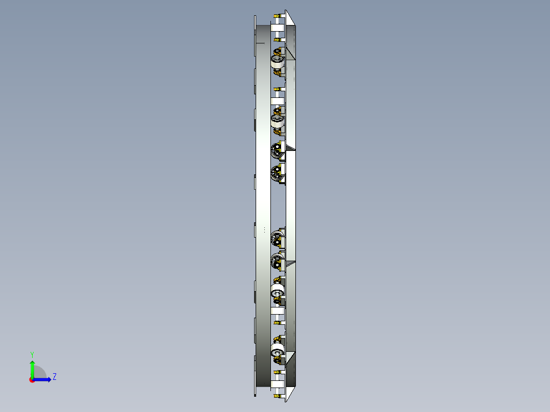 膨胀手推车左视图
