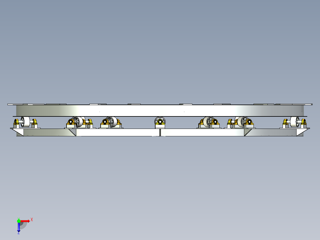 膨胀手推车俯视图