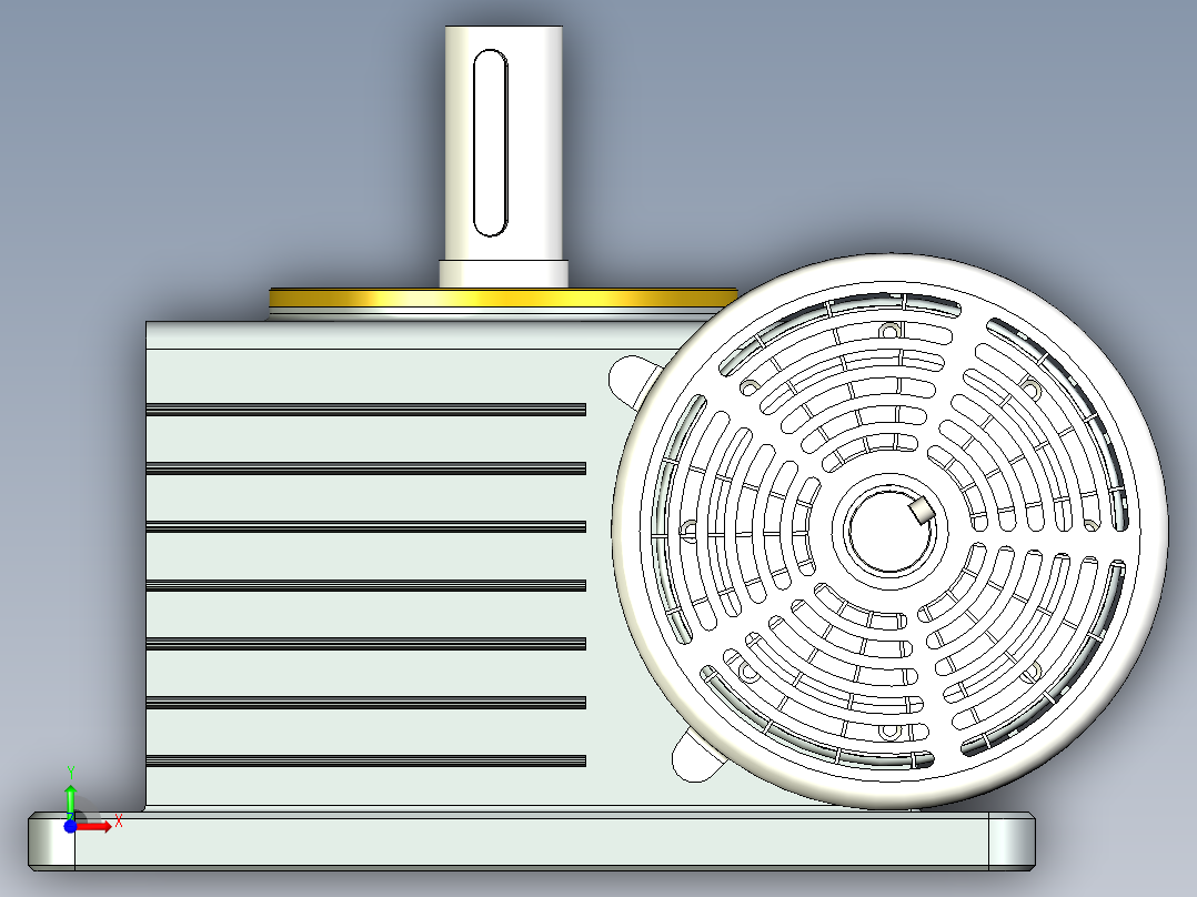 蜗轮蜗杆(44)前视图