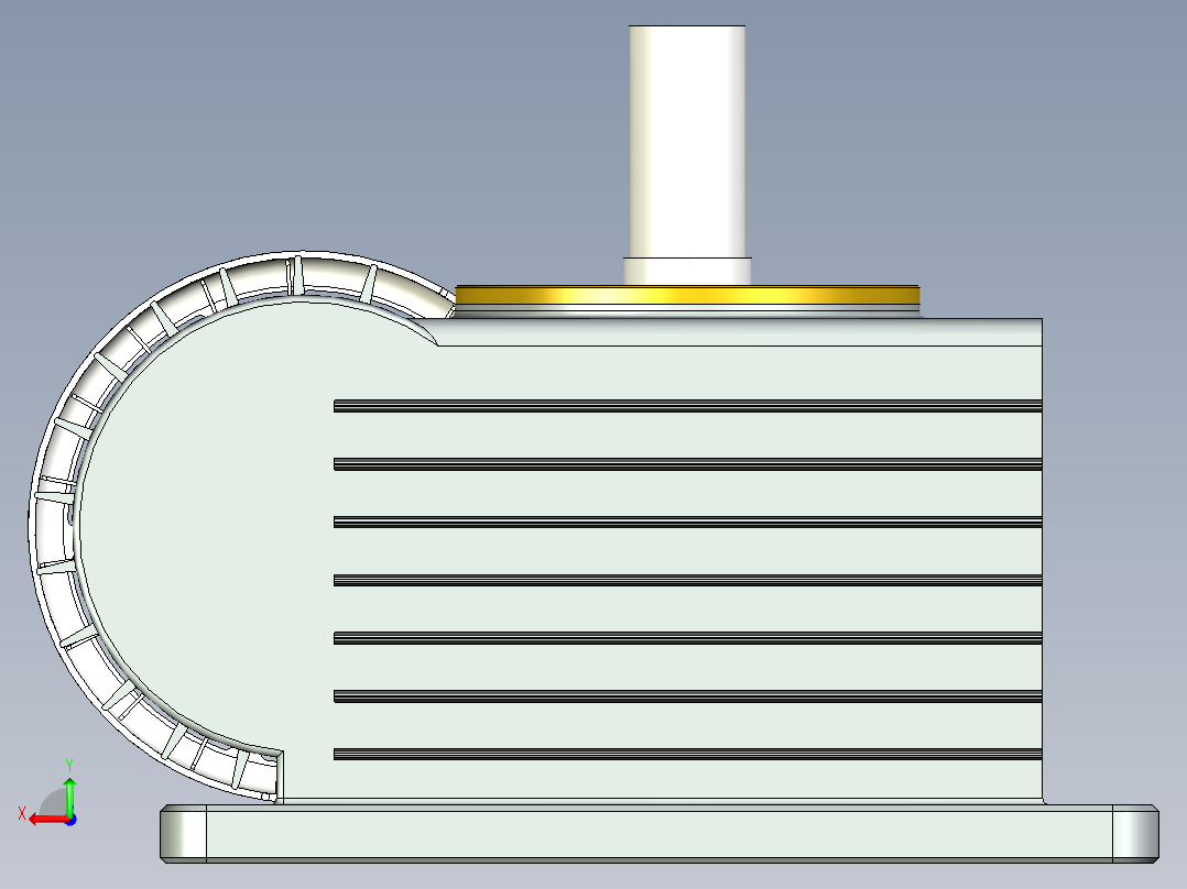 蜗轮蜗杆(44)后视图