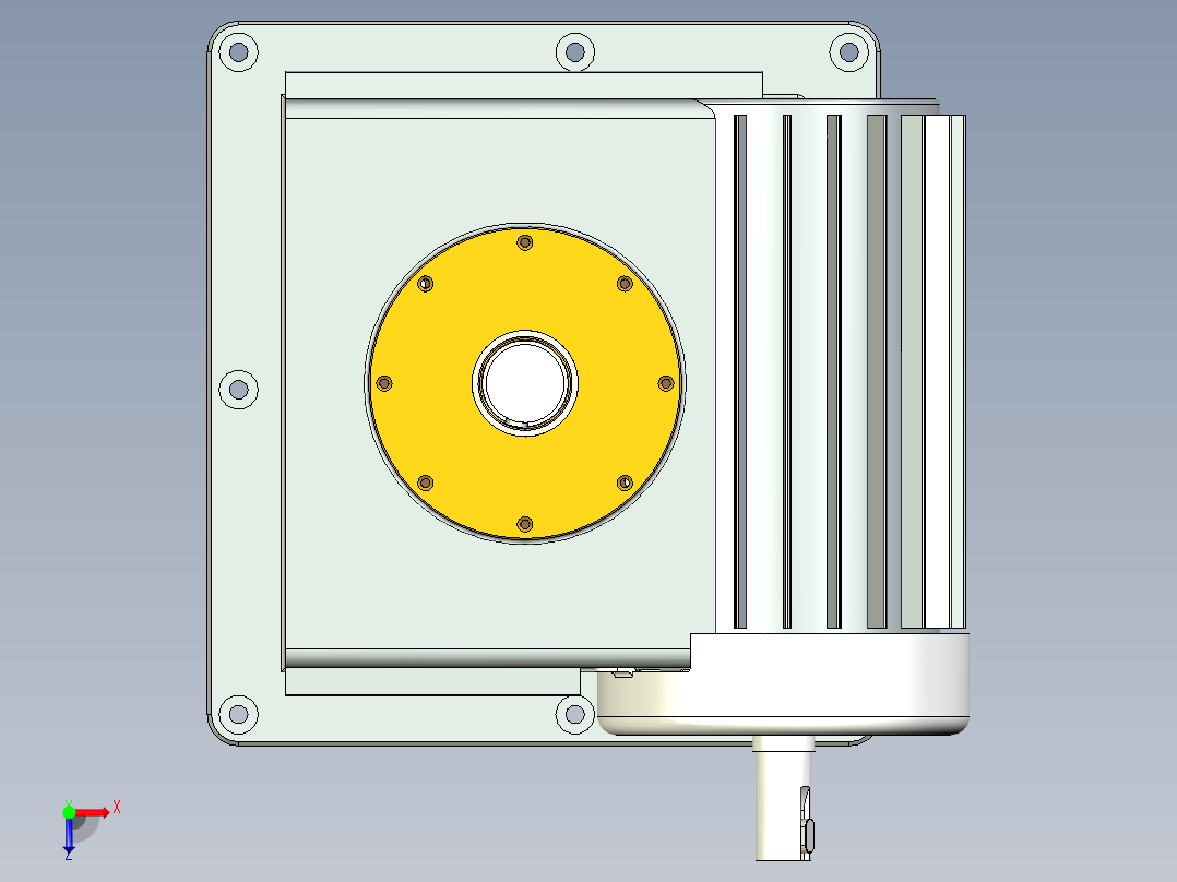 蜗轮蜗杆(44)俯视图