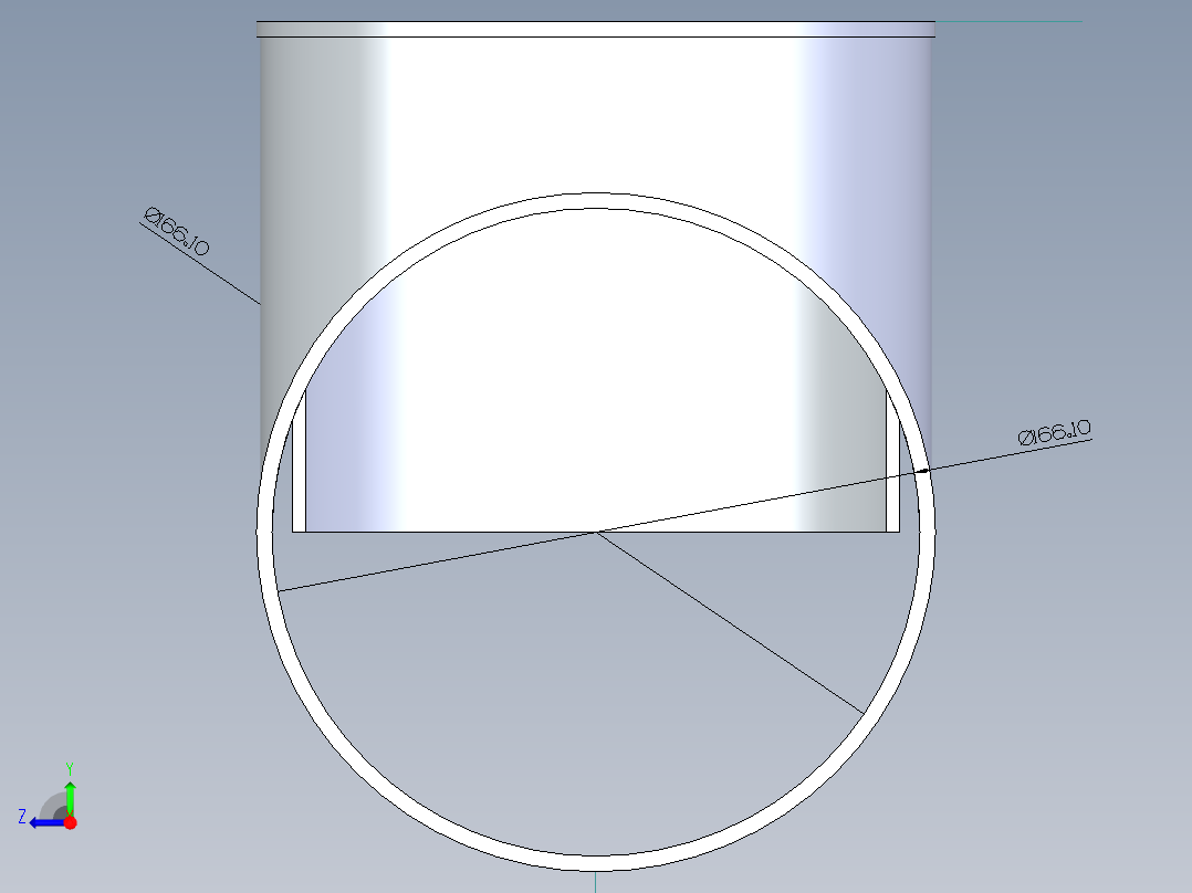 B3004338-三通带式等径 (BT)管接头右视图