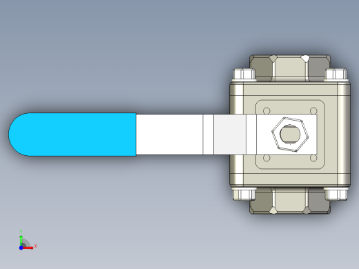 A0003170-dn40 球阀 - 1 1-2'' 球阀前视缩略图