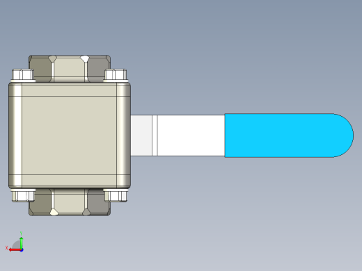 A0003170-dn40 球阀 - 1 1-2'' 球阀后视缩略图