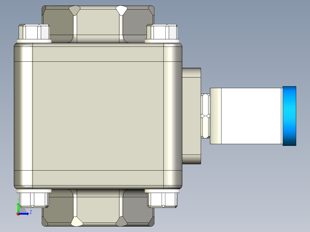 A0003170-dn40 球阀 - 1 1-2'' 球阀左视图
