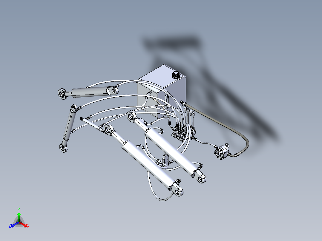 液压系统臂辊车