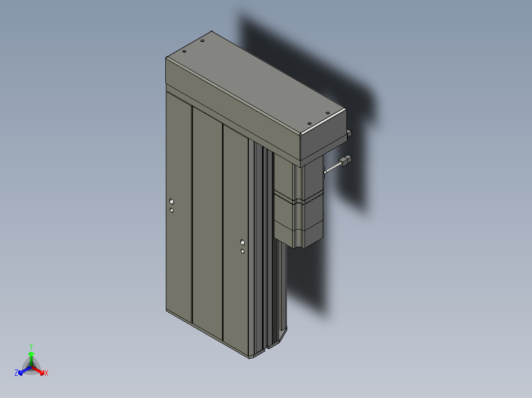 GTH17-150-BR-400W-B带刹车正等轴测图