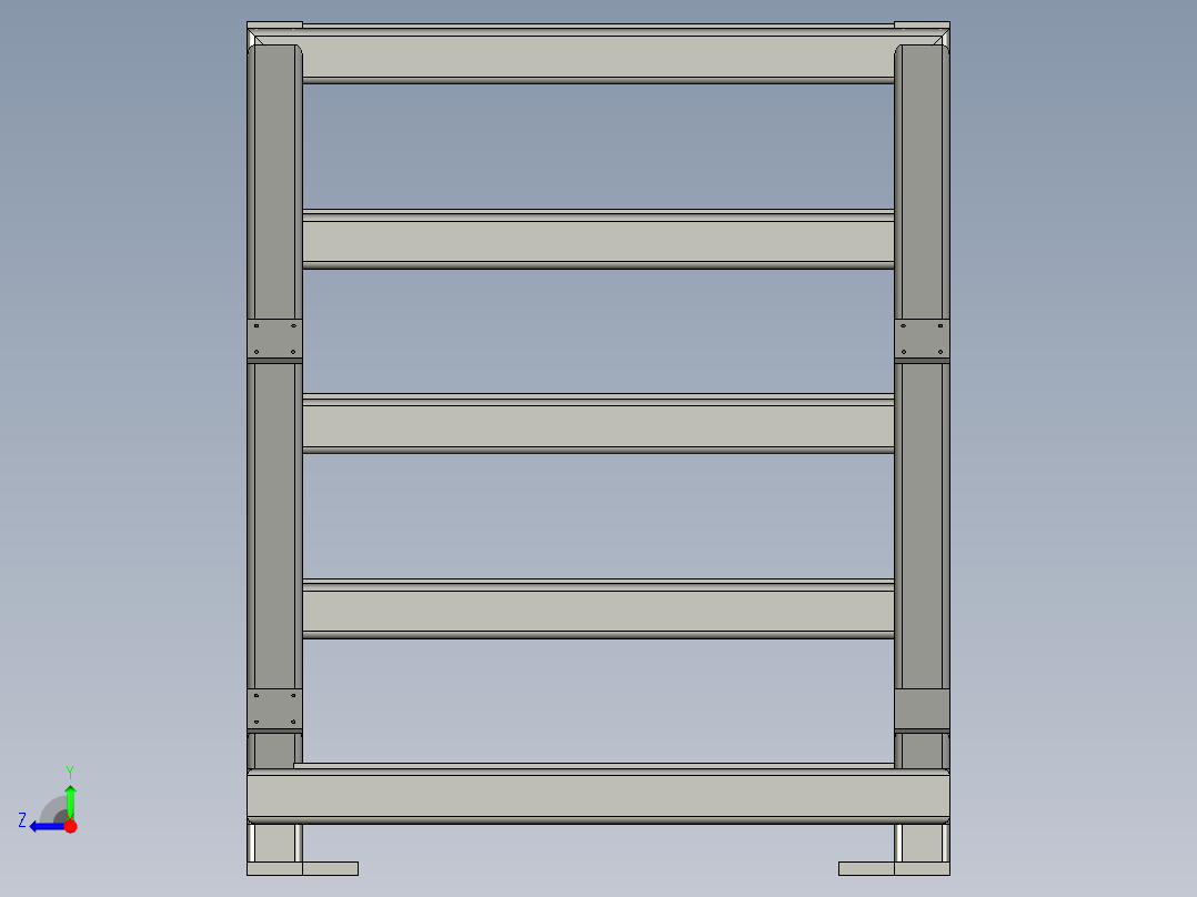 观光走廊梯子1右视图